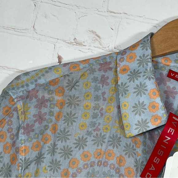 Venissac Devo Floral Colorful Long Sleeve Designer Shirt Mens Size Large New - Picture 4 of 12